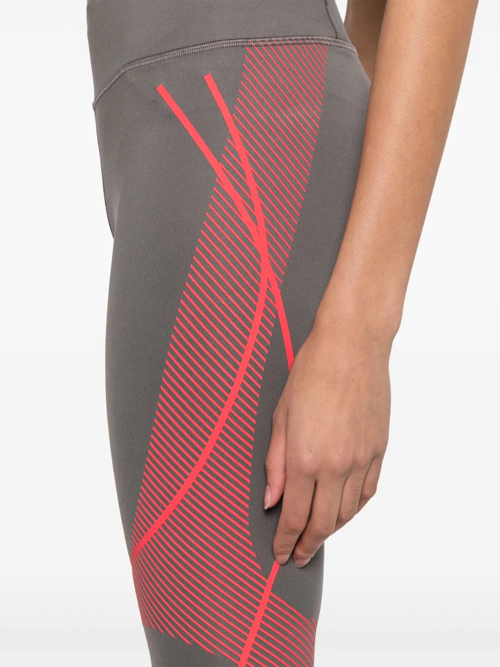 Shop Adidas By Stella Mccartney Truepace Performance Leggings In Grey
