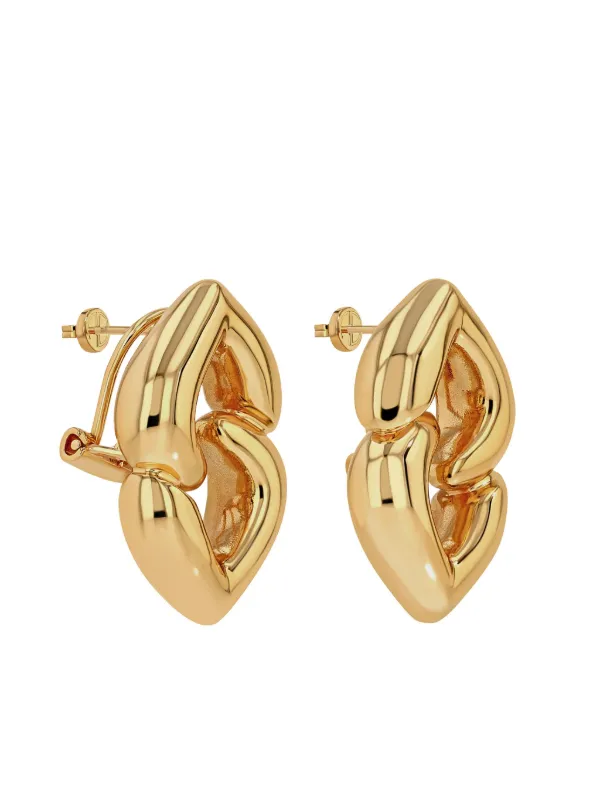 【関税込み】ANINE BING ゴールド Heart ピアス ANINE BING Heart ピアス | ゴールドトーン | FARFETCH JP