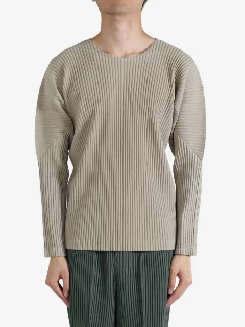 Homme Plissé Issey Miyake plissé long sleeve t-shirt 