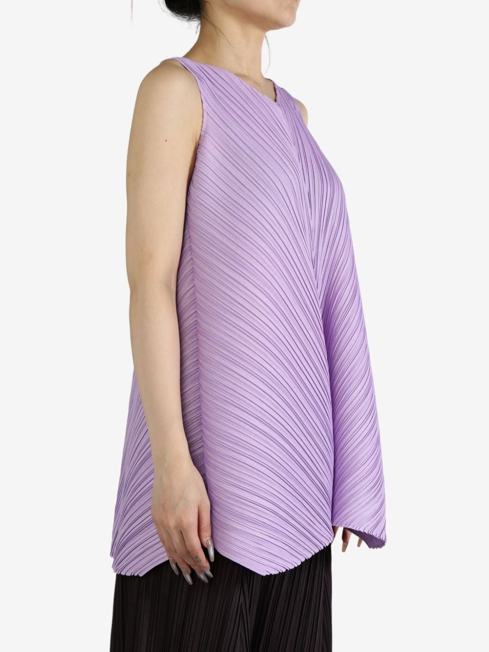 Pleats Please Issey Miyake Mellow Pleats tunic - Paars