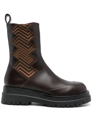 Moncler Aurea チェルシーブーツ | ブラウン | FARFETCH JP
