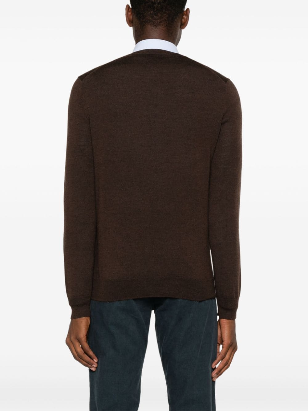 Shop Polo Ralph Lauren Polo Pony-embroidered Sweater In Brown