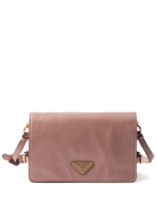 Sac porté épaule en cuir - Prada - Modalova