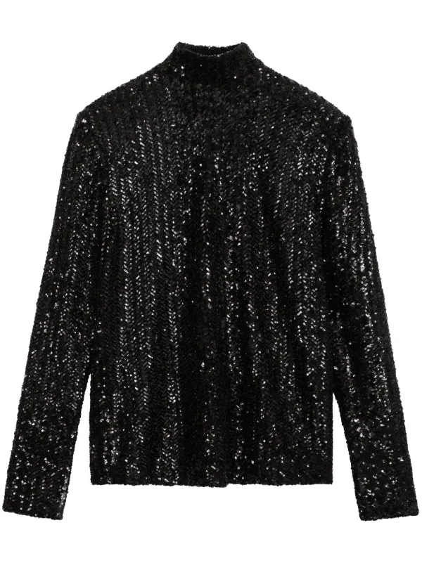 ANINE BING Josephine Top | Black | FARFETCH