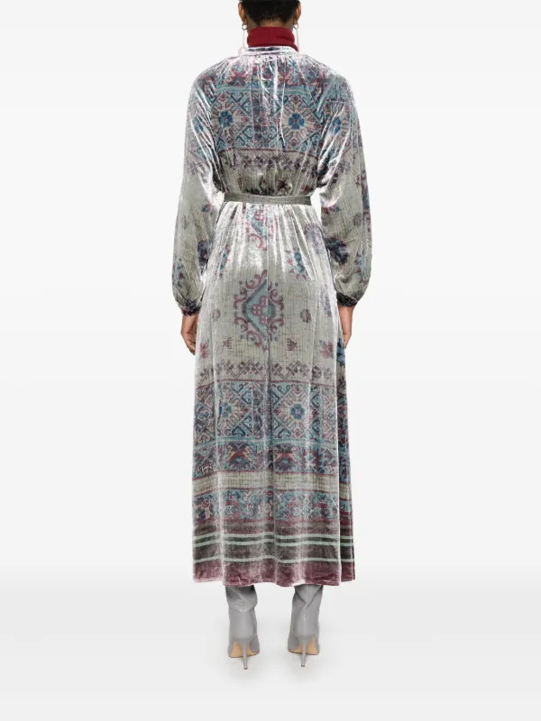 Pierre-Louis Mascia Kanpur Maxi Dress | Grey | FARFETCH