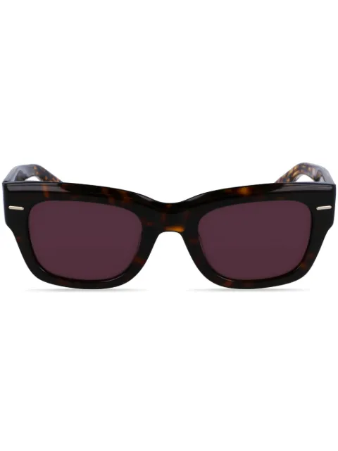 Calvin Klein lentes de sol con armazón estilo carey