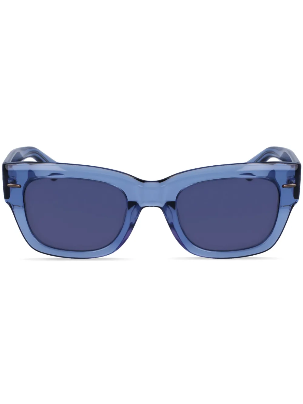Calvin Klein rectangle frame sunglasses | Blue | Image 1