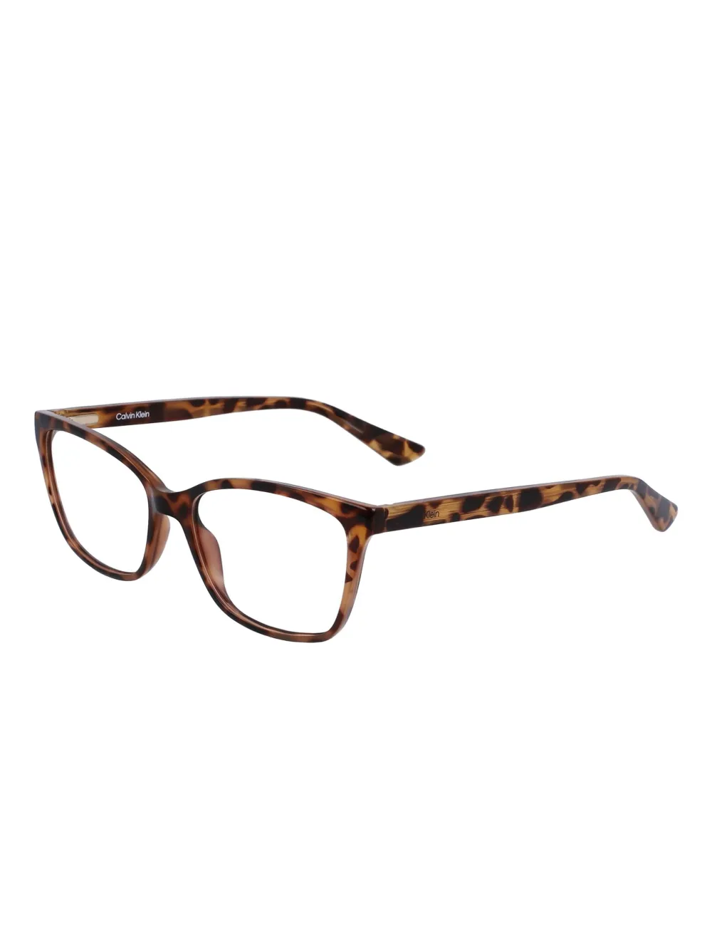 Calvin Klein tortoiseshell rectangle-frame glasses | Image 2