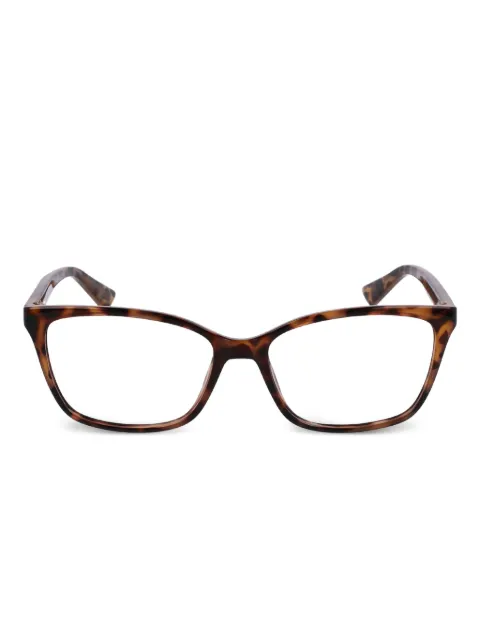 Calvin Klein tortoiseshell rectangle-frame glasses