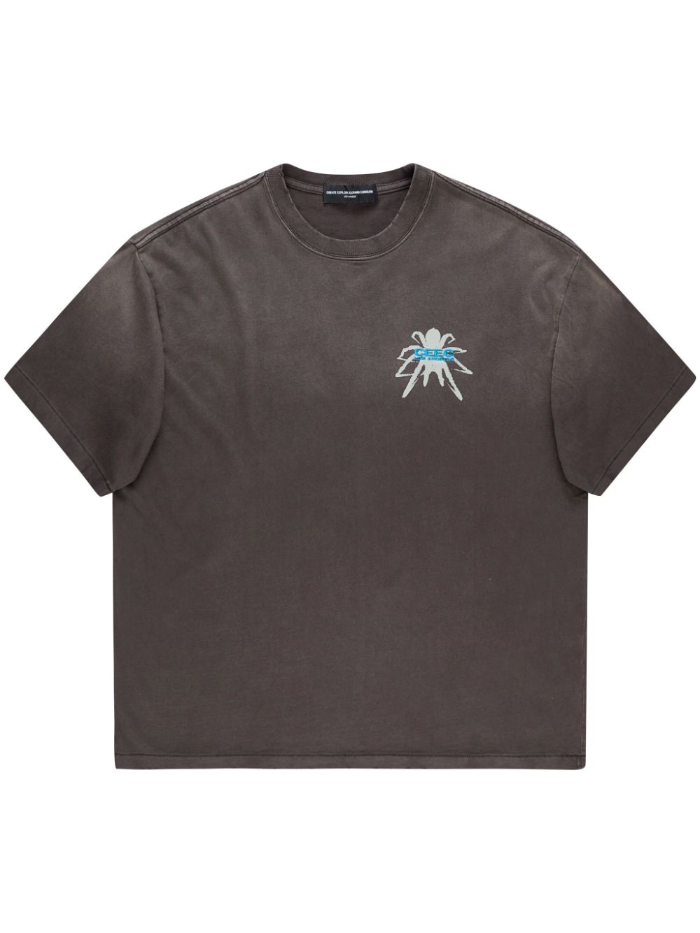 spider-print T-shirt