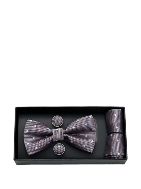 Moustache dotted bow tie