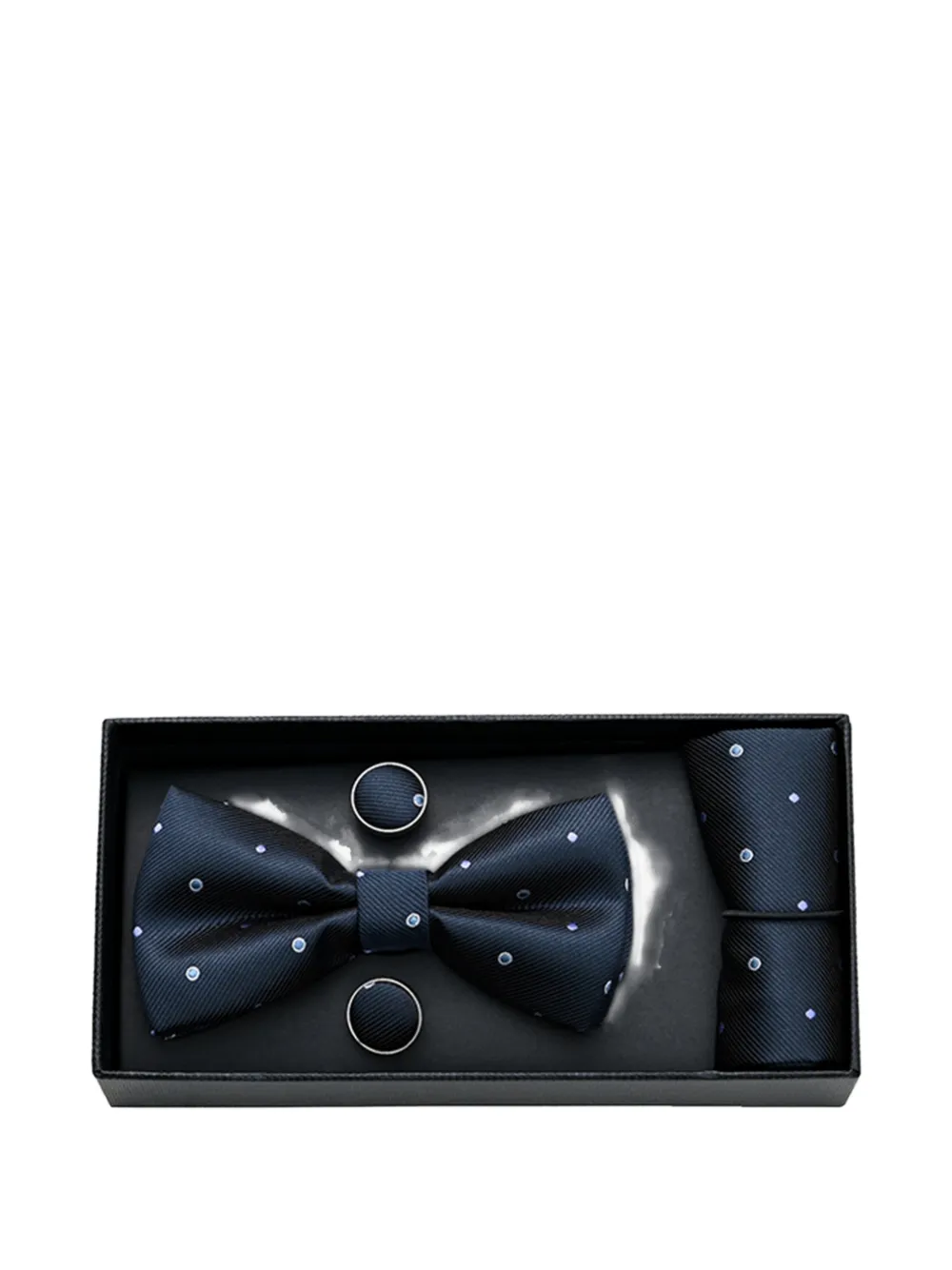 Moustache Kids' Dotted Bow Tie Set In Blue
