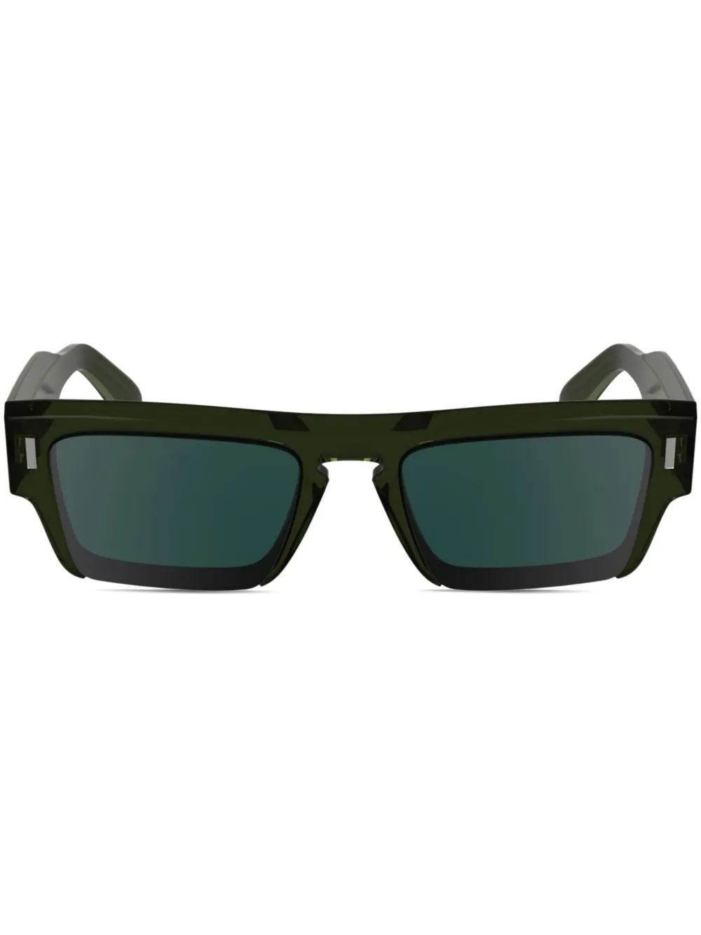 Calvin Klein rectangle-frame sunglasses | Green | Image 1