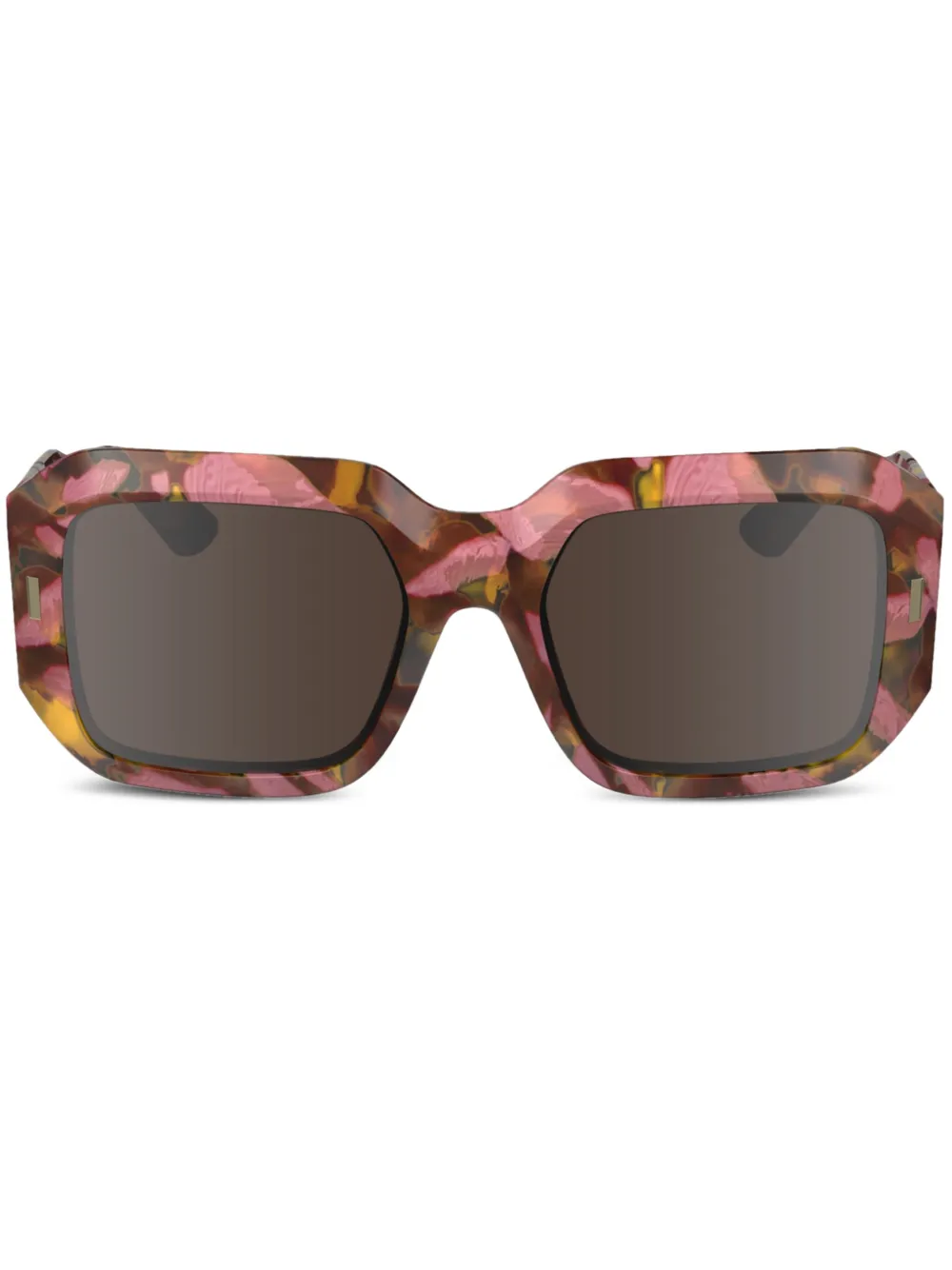 Calvin Klein Sonnenbrille mit eckigem Gestell - Rosa
