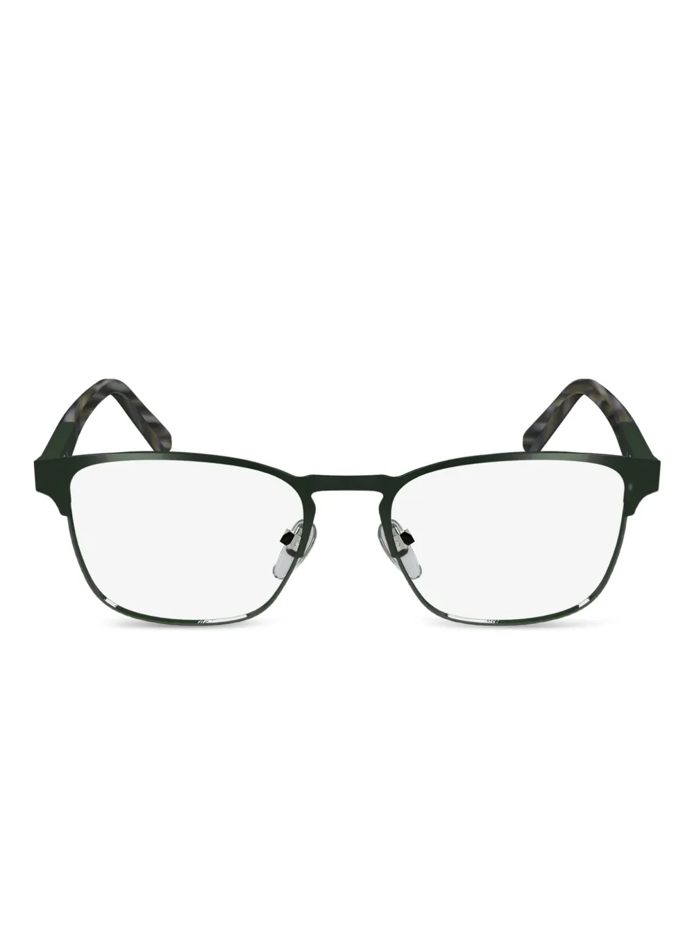 Calvin Klein rectangle-frame glasses | Green | Image 1