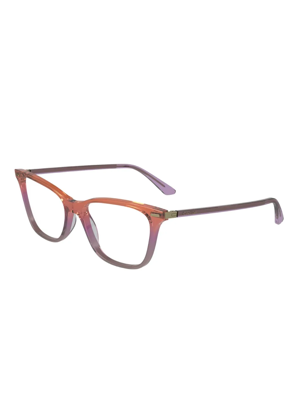 Calvin Klein Bril met cat-eye montuur Oranje