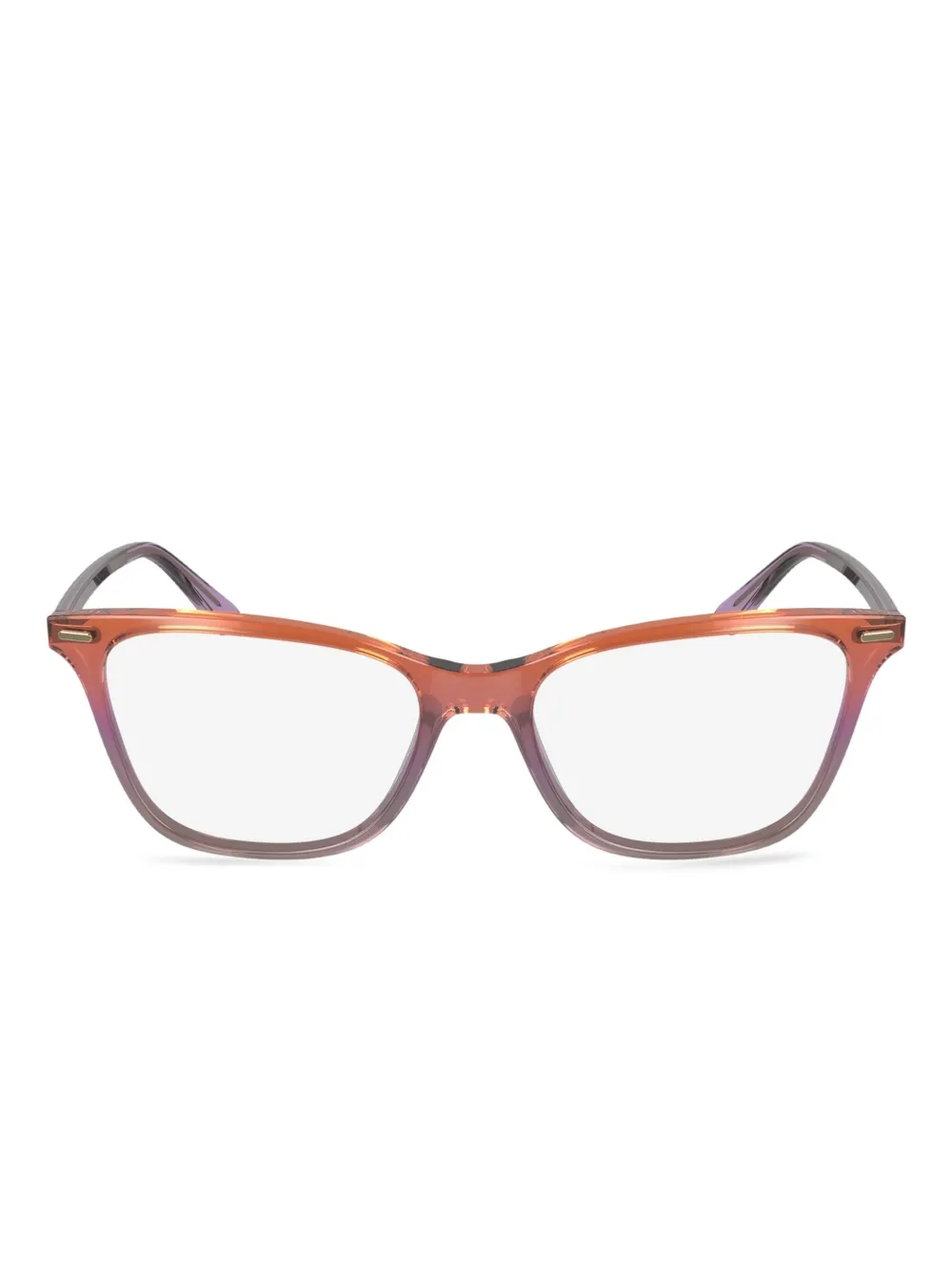 Calvin Klein lunettes de vue à monture papillon | orange | Image 1