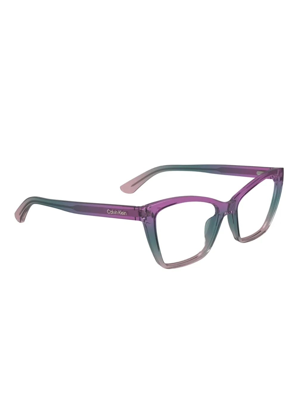 Calvin Klein Bril met cat-eye montuur Paars