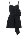 Tulleen bow-detailing dress - Black