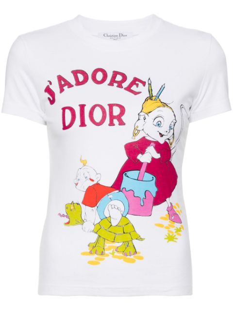 Christian Dior 2002 graphic print short-sleeves T-shirt Women