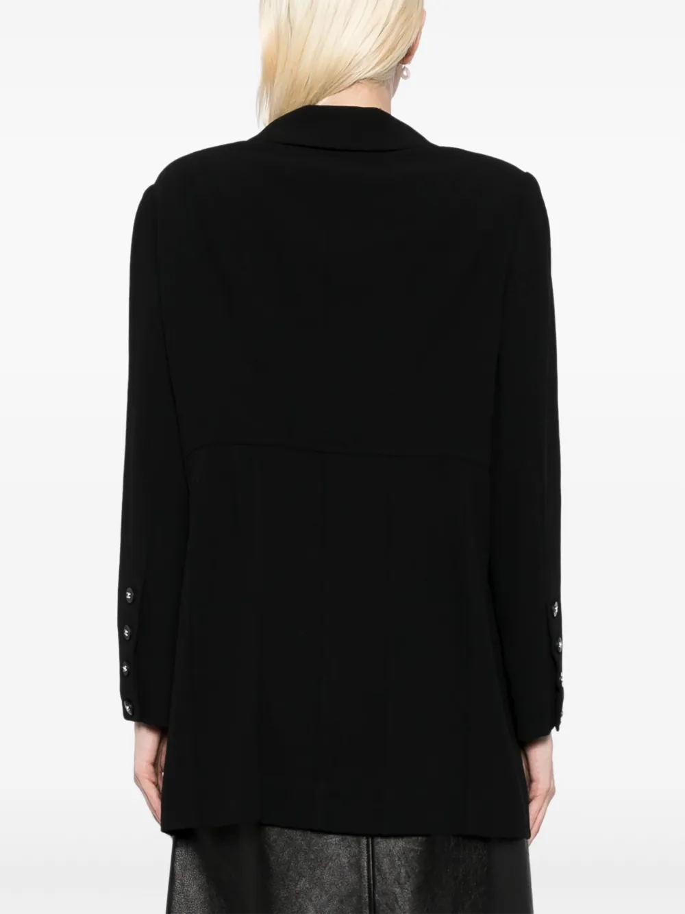 Pre-owned Chanel 1990-2000 Single-breasted Blazer In Black