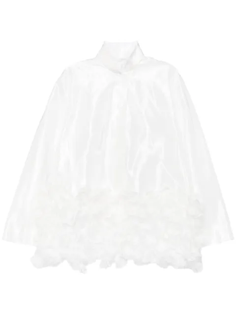 SHIATZY CHEN chamarra oversize con encaje bordado
