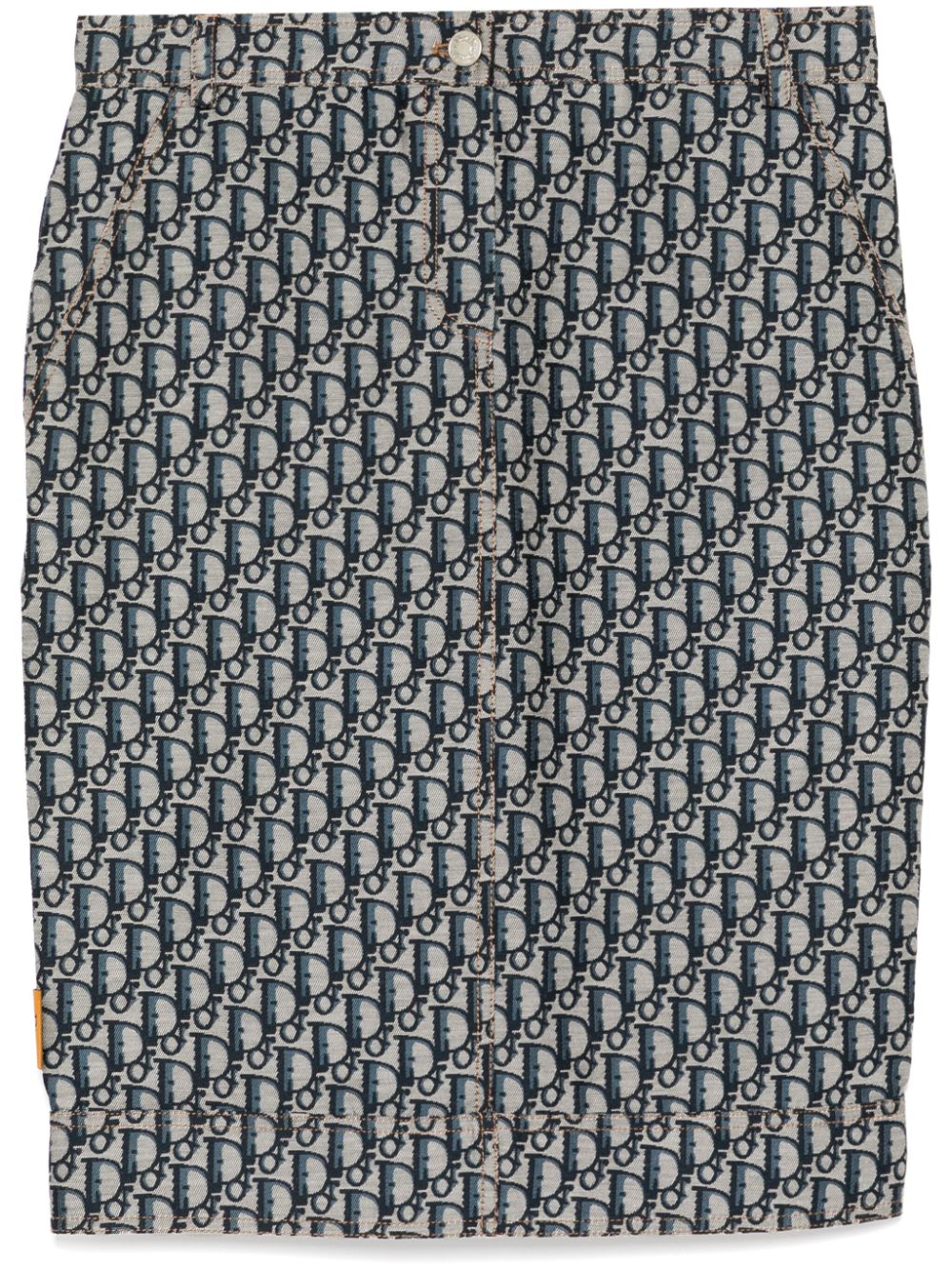 Christian Dior Pre-Owned 2005 Oblique skirt - Grey