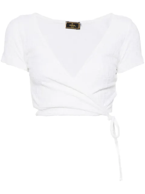 Fendi Pre-Owned 1990-2000s wrap-around t-shirt