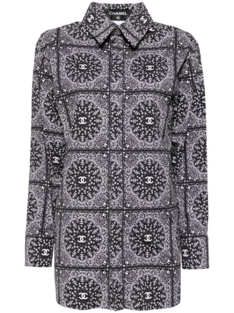 HOT SALE CHANEL 2010-2020s printed shirt Women