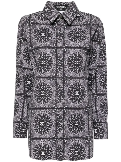 Chemise à imprimé graphique (années 2010-2020) - CHANEL Pre-Owned - Modalova