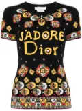 Christian Dior Pre-Owned 2004 graphic embroidery short-sleeves T-shirt - Black