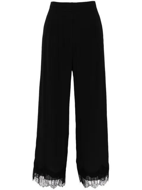 SHIATZY CHEN pantalones rectos con encaje bordado