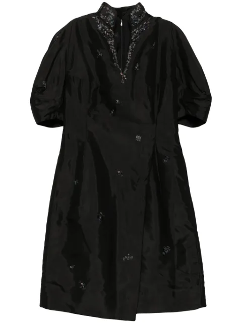 SHIATZY CHEN vestido corto con bordado floral