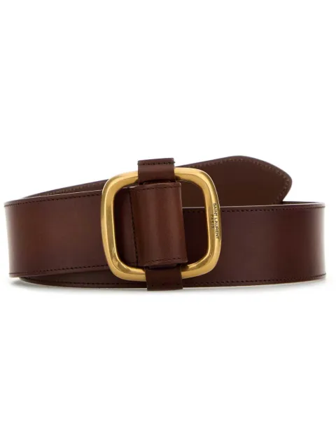 Saint Laurent logo-engraved belt 