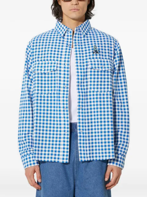 ICECREAM check-print cotton shirt