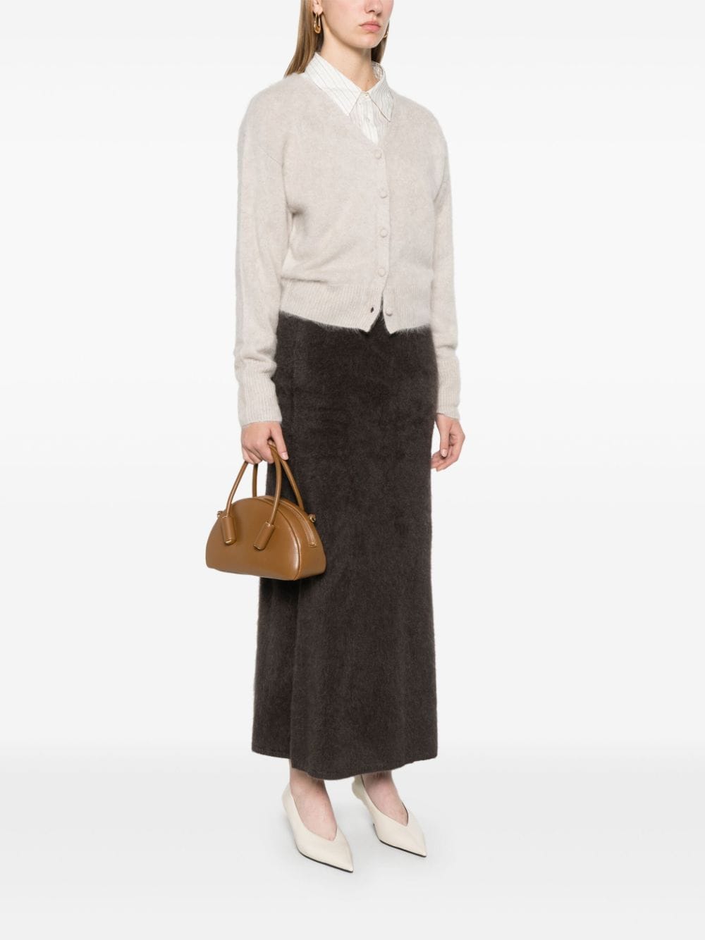 Shop Themoirè Selene Tote Bag In Brown