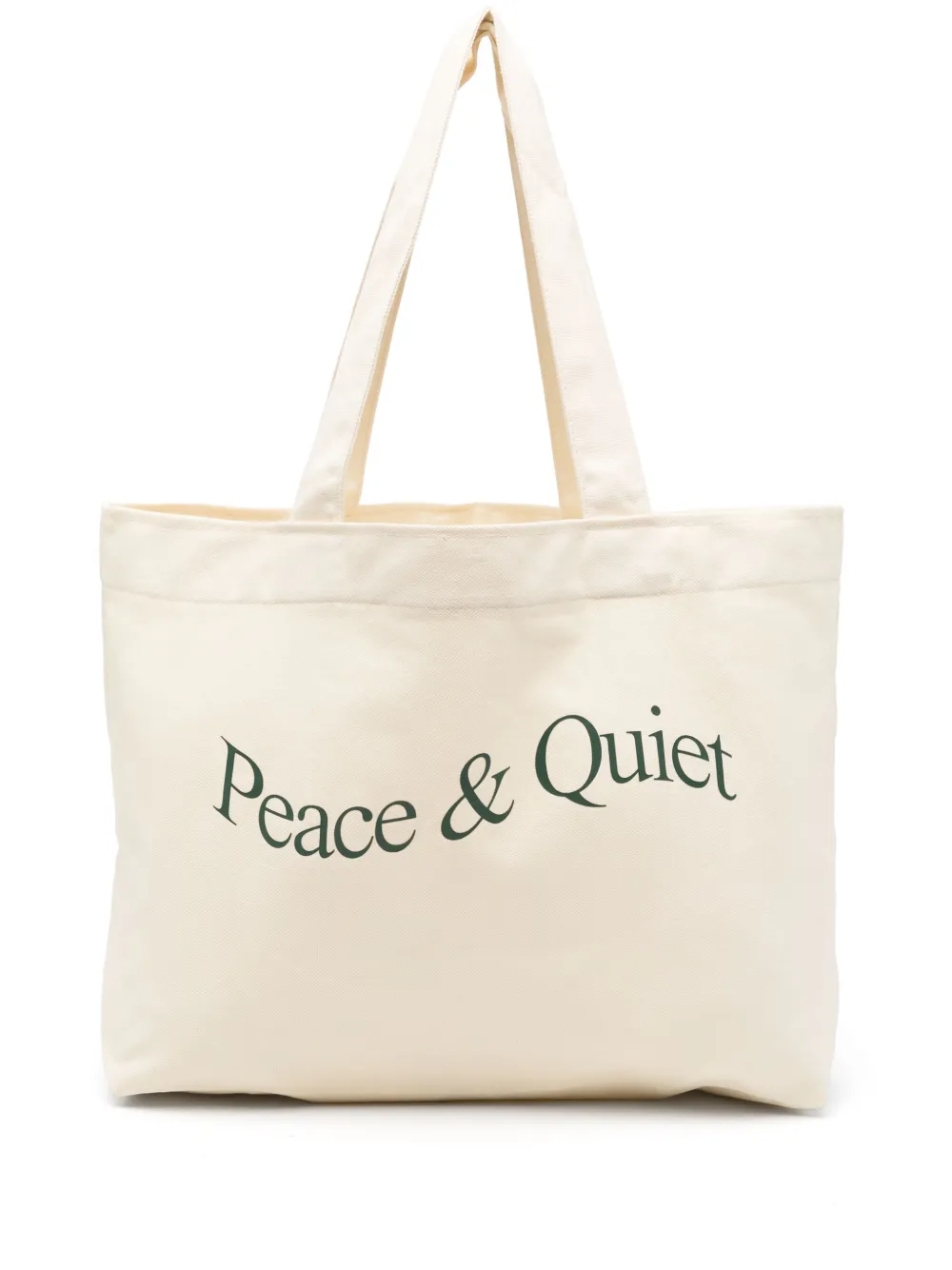 logo-print tote bag