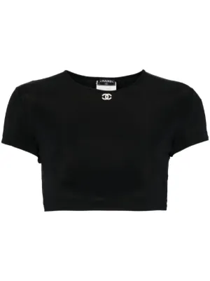 CHANEL 97P ヴィンテージ ココマーク クロップドTシャツ 中古・古着通販】CHANEL (シャネル) ココマークヴィンテージ