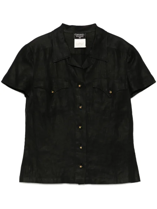 Chemise à manches courtes (années 1997) - CHANEL Pre-Owned - Modalova