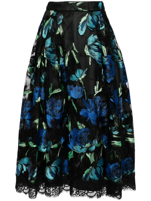 SHIATZY CHEN Libre collection electric-embroidered rose skirt