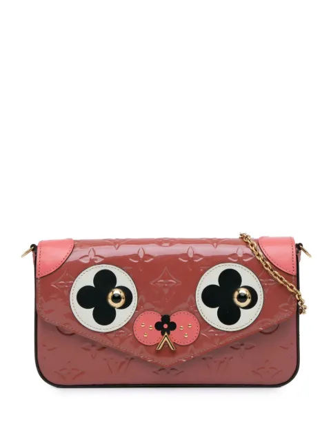 Louis Vuitton Pre-Owned 2017 Monogram Vernis Pochette Felicie Valentine Dog crossbody bag WOMEN