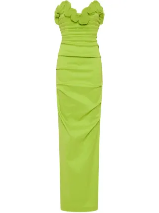 green emerald velvet dress Rachel Maxi Dress, in Moss Green Stretch, Size: 2XL | Show Me Your Mumu