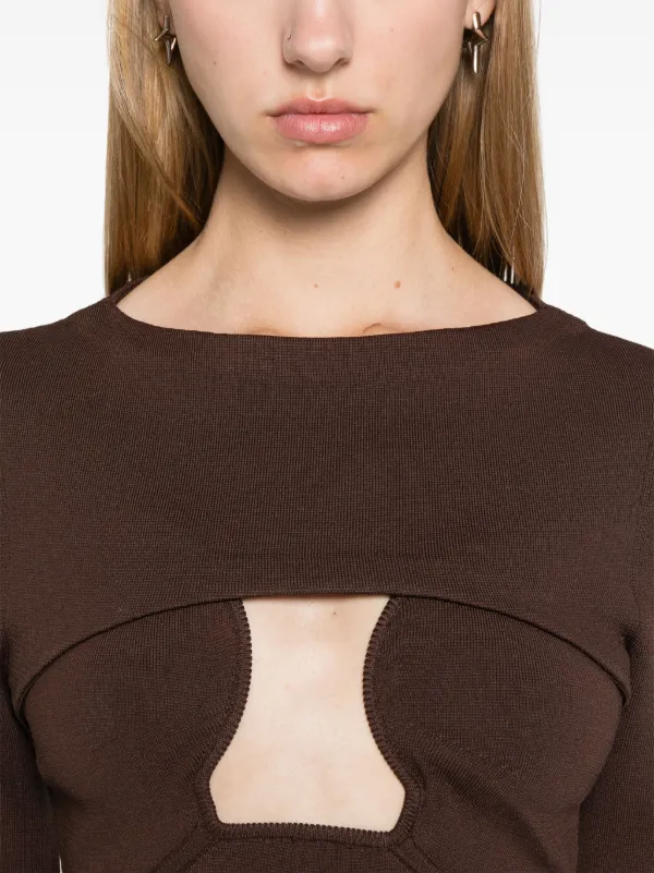 Cult Gaia Jenny Midi Dress | Brown | FARFETCH Cult Gaia Jenny Midi Dress | Brown | FARFETCH