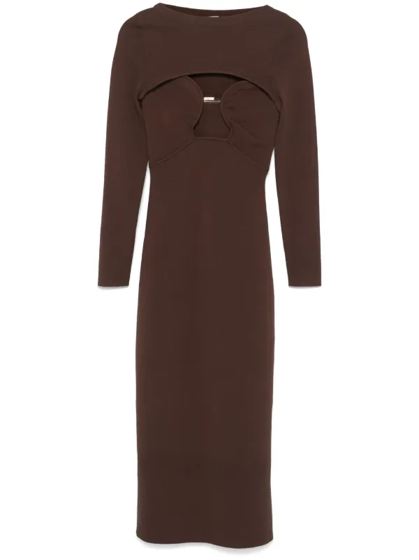cult gaia dress brown INAYA DRESS