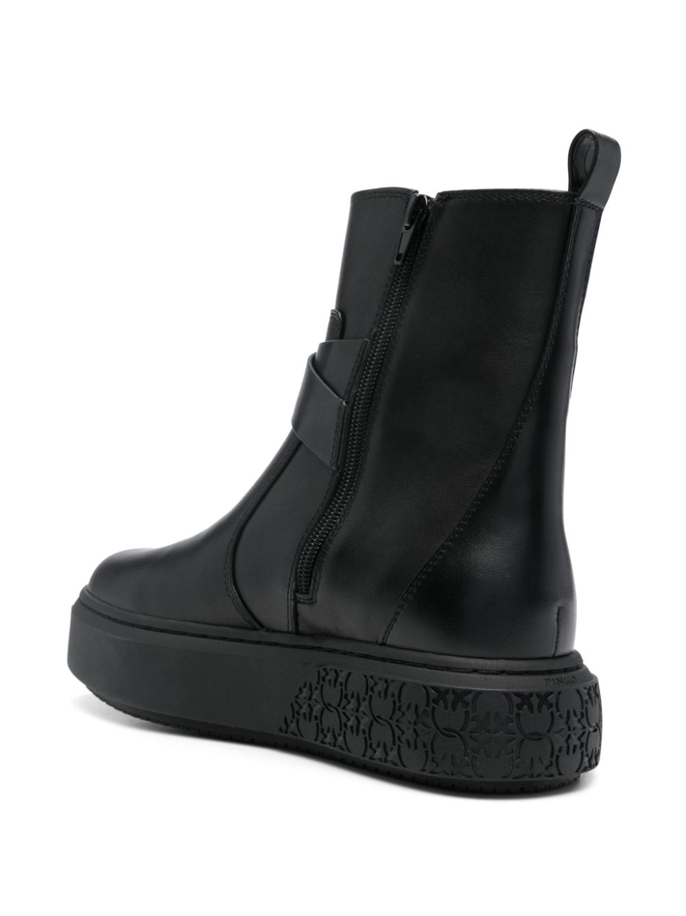 PINKO leather boots Black