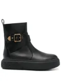 PINKO leather boots - Black