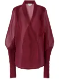 Genny silk blouse - Red