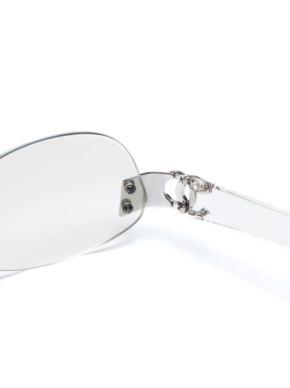 CHANEL 2000s rimless glasses Women