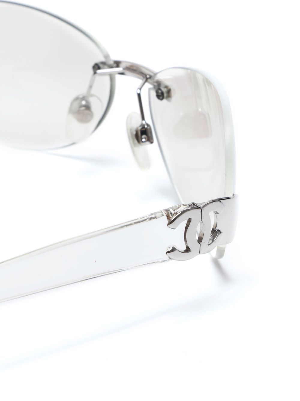 CHANEL 2000s rimless glasses Women