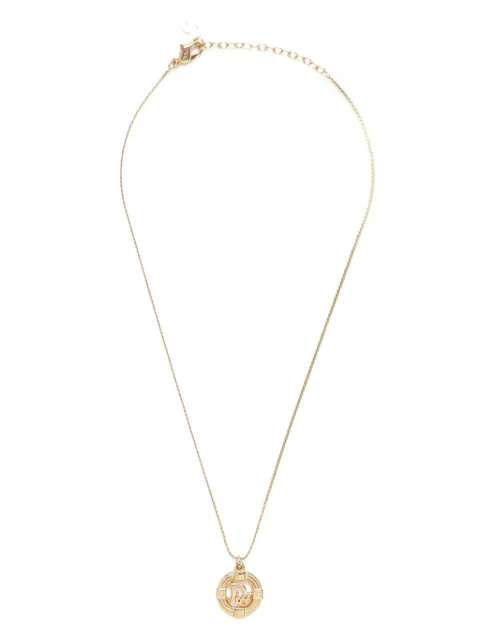 Christian Dior Pre-Owned logo-pendant necklace